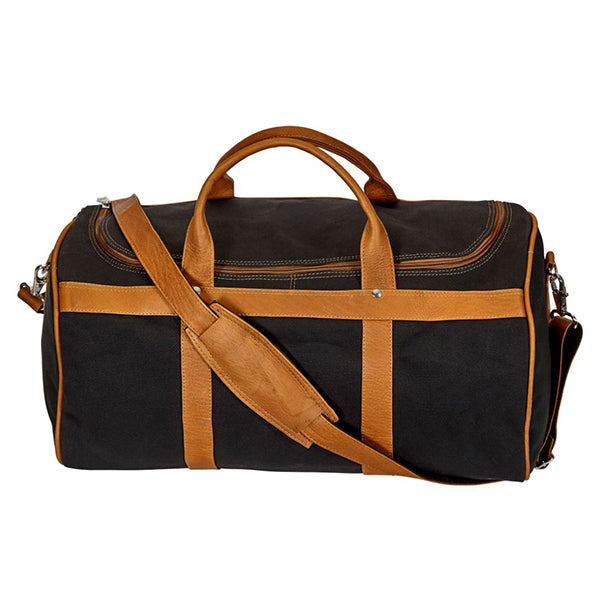 Classic Duffel Bag in Canvas with Colombian Leather Trim