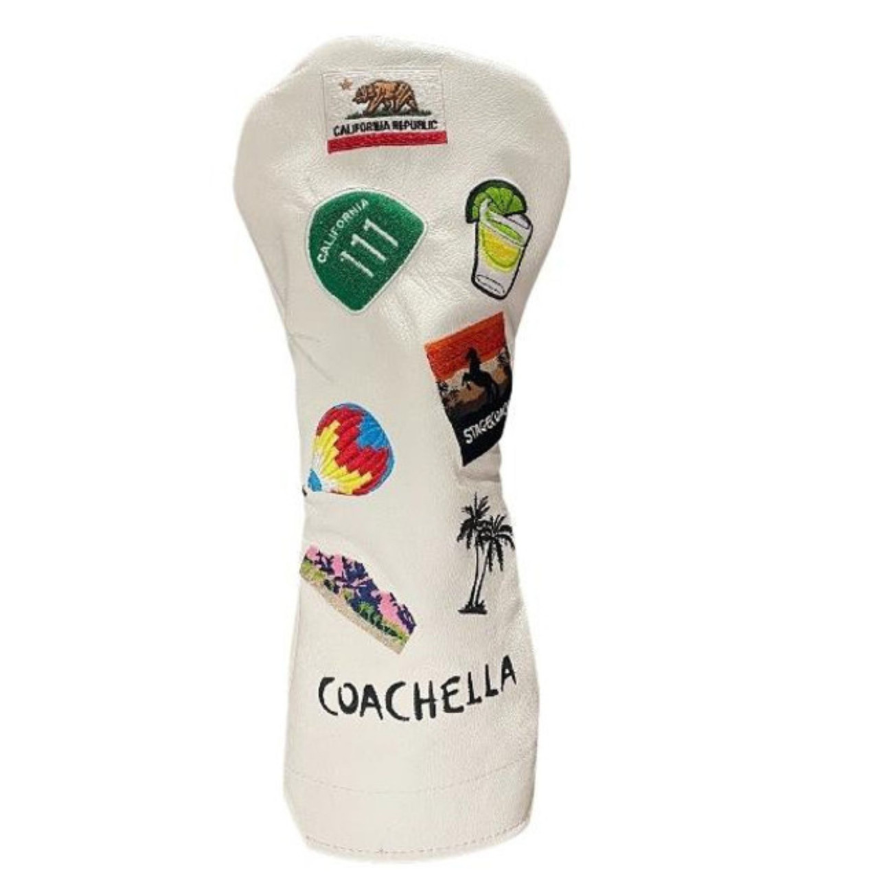 Coachella Headcover - White American Leather