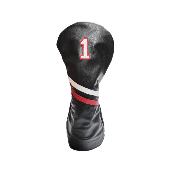 Country Club Two Stripe Leather Headcovers