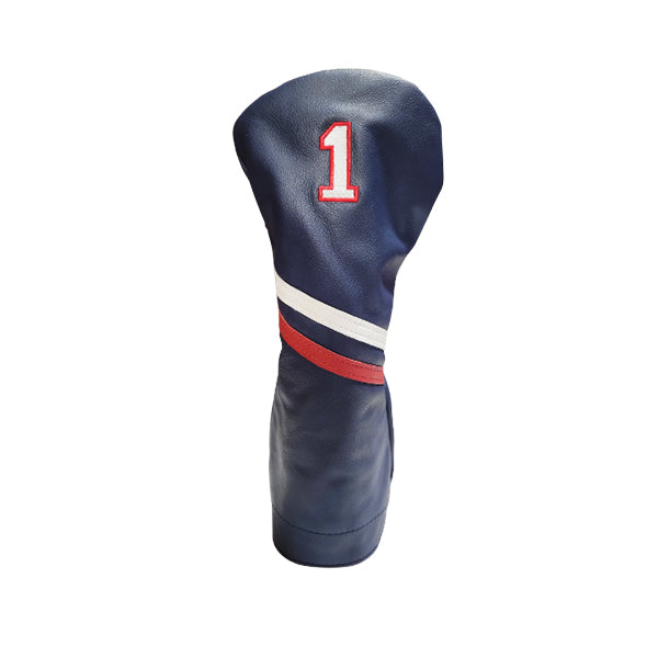 Country Club Two Stripe Leather Headcovers