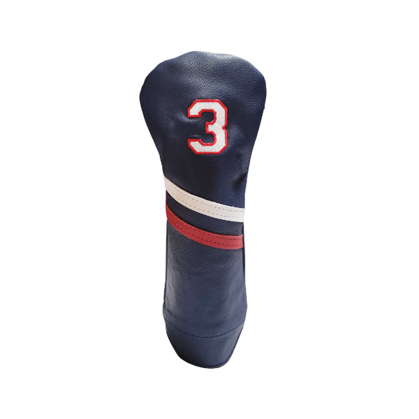 Country Club Two Stripe Leather Headcovers