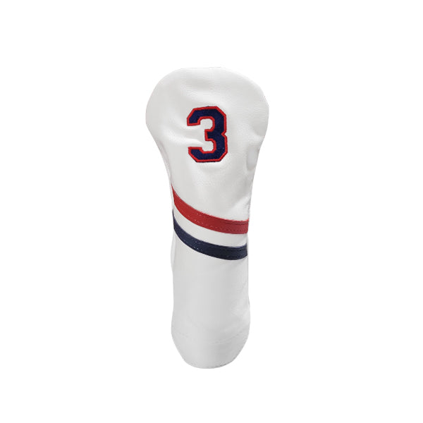 Country Club Two Stripe Leather Headcovers