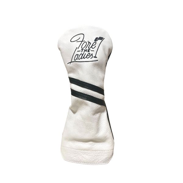 "Fore The Ladies" Two Stripe Leather Headcovers