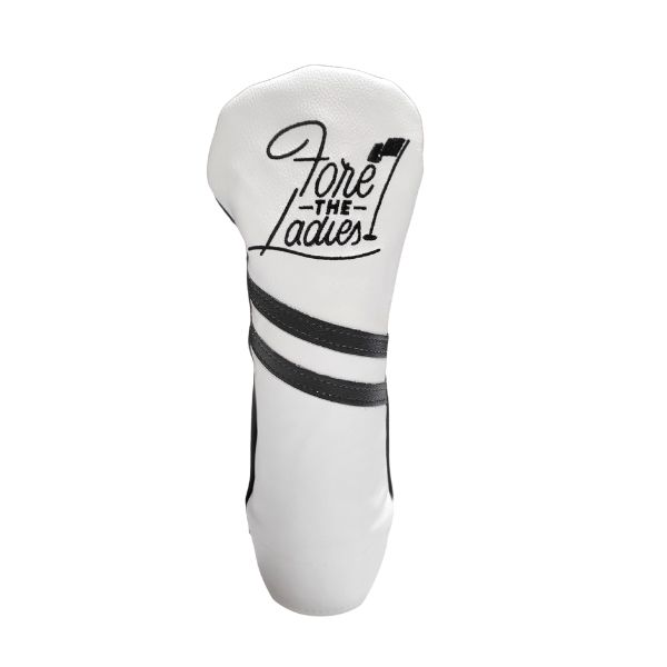"Fore The Ladies" Two Stripe Leather Headcovers