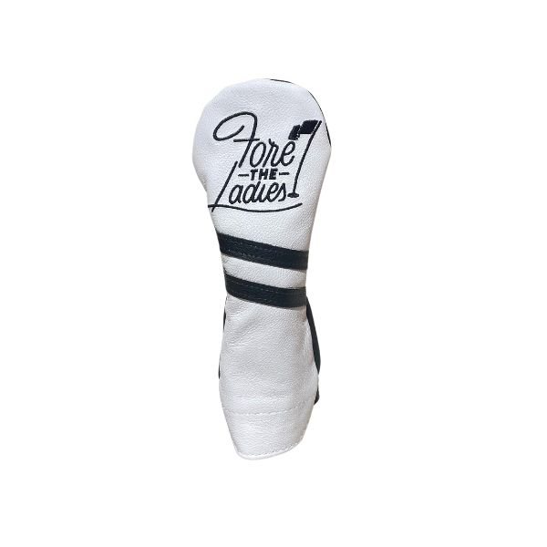 "Fore The Ladies" Two Stripe Leather Headcovers