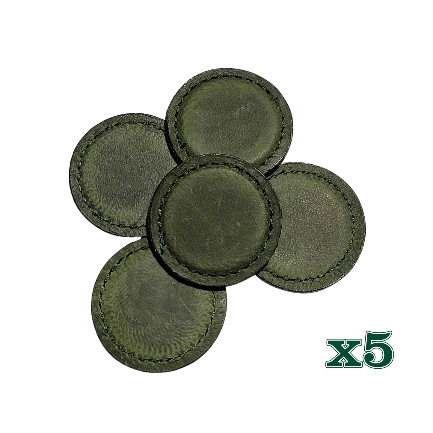 Winston Collection Pull-Up Leather Ball Markers