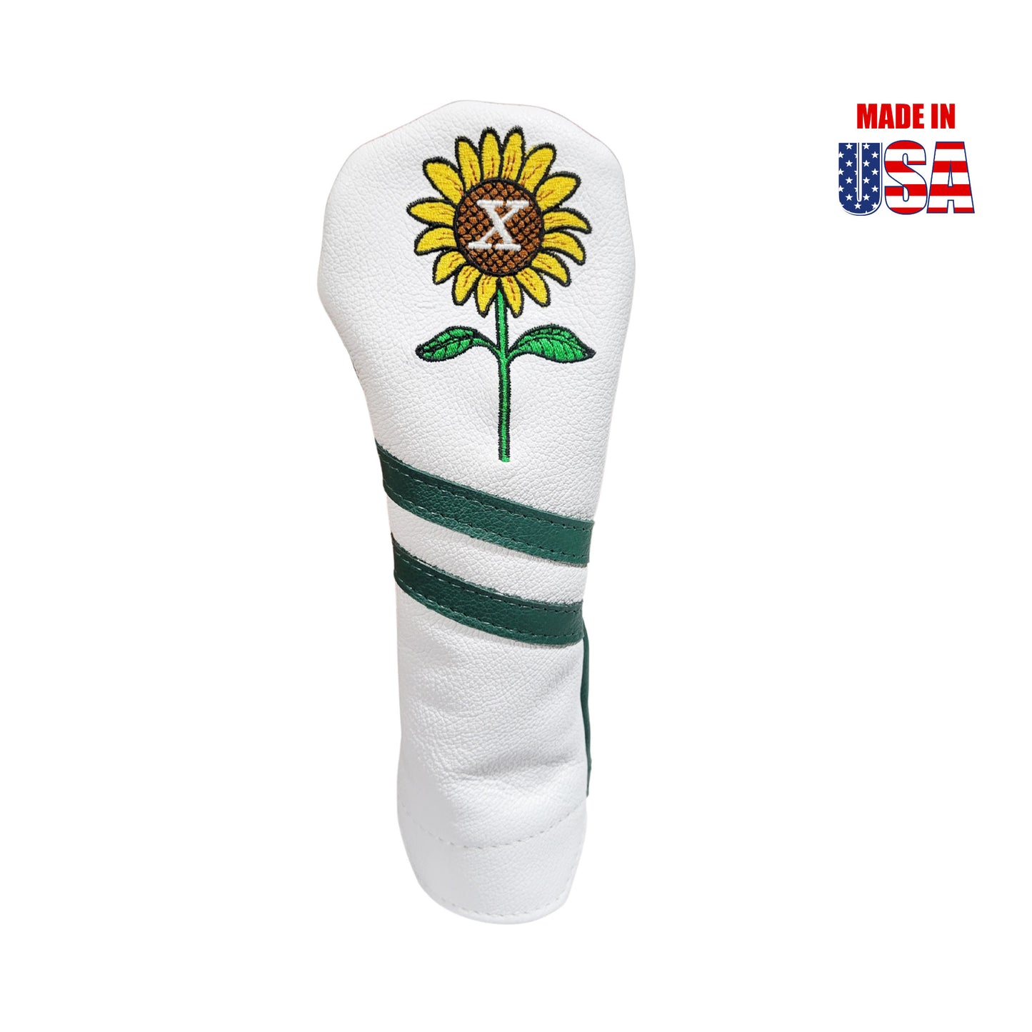Sunflower Two Stripe Leather Headcovers