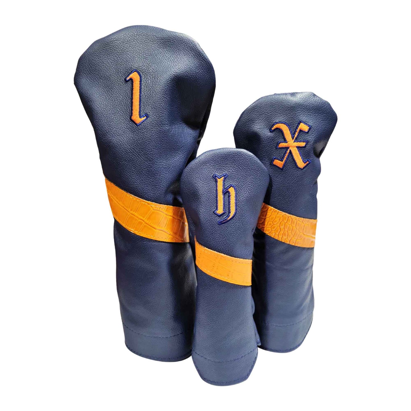 Alligator Stripe Leather Headcovers