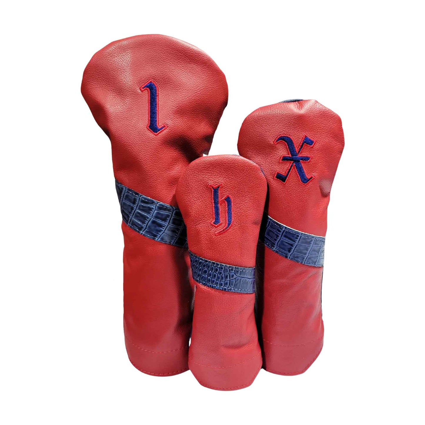 Alligator Stripe Leather Headcovers