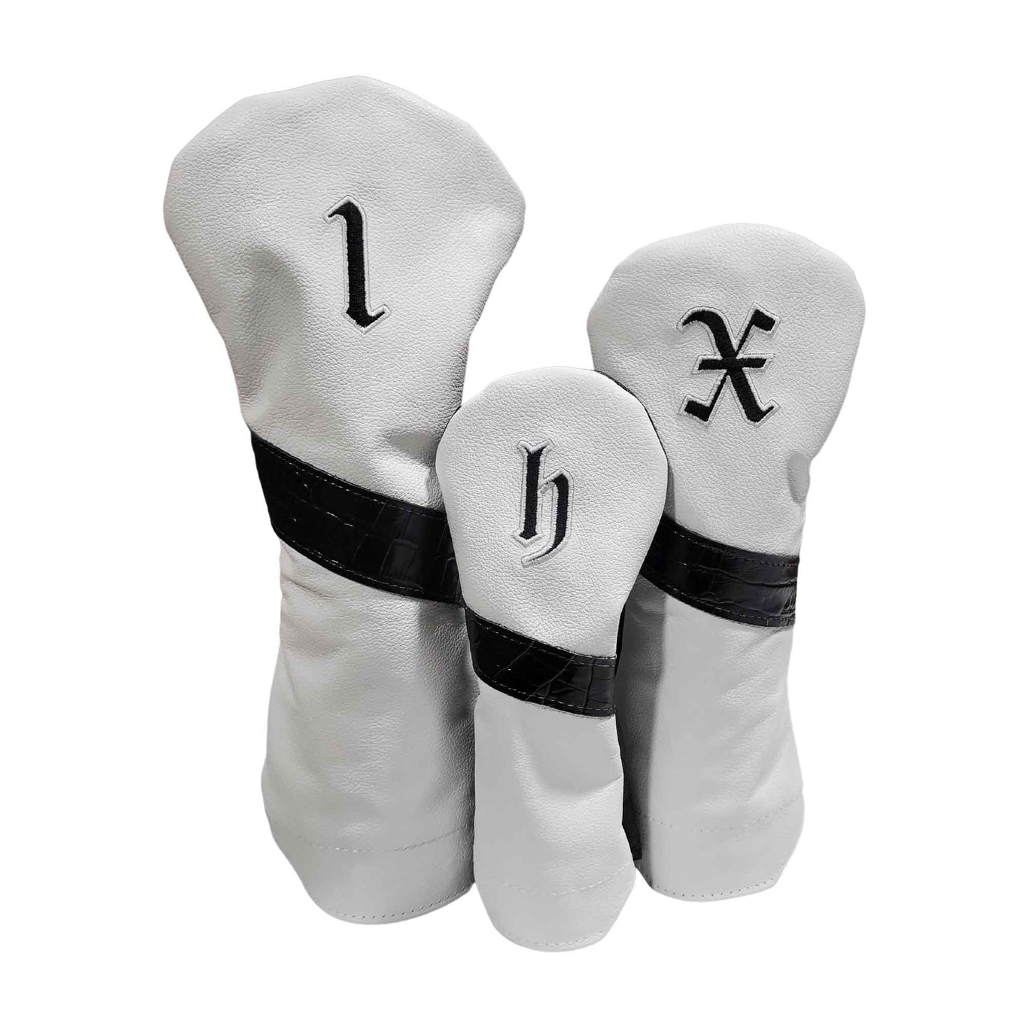 Alligator Stripe Leather Headcovers