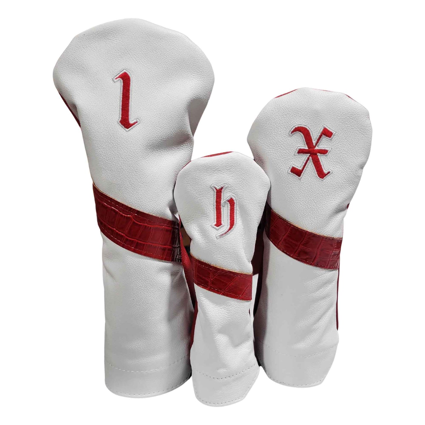 Alligator Stripe Leather Headcovers