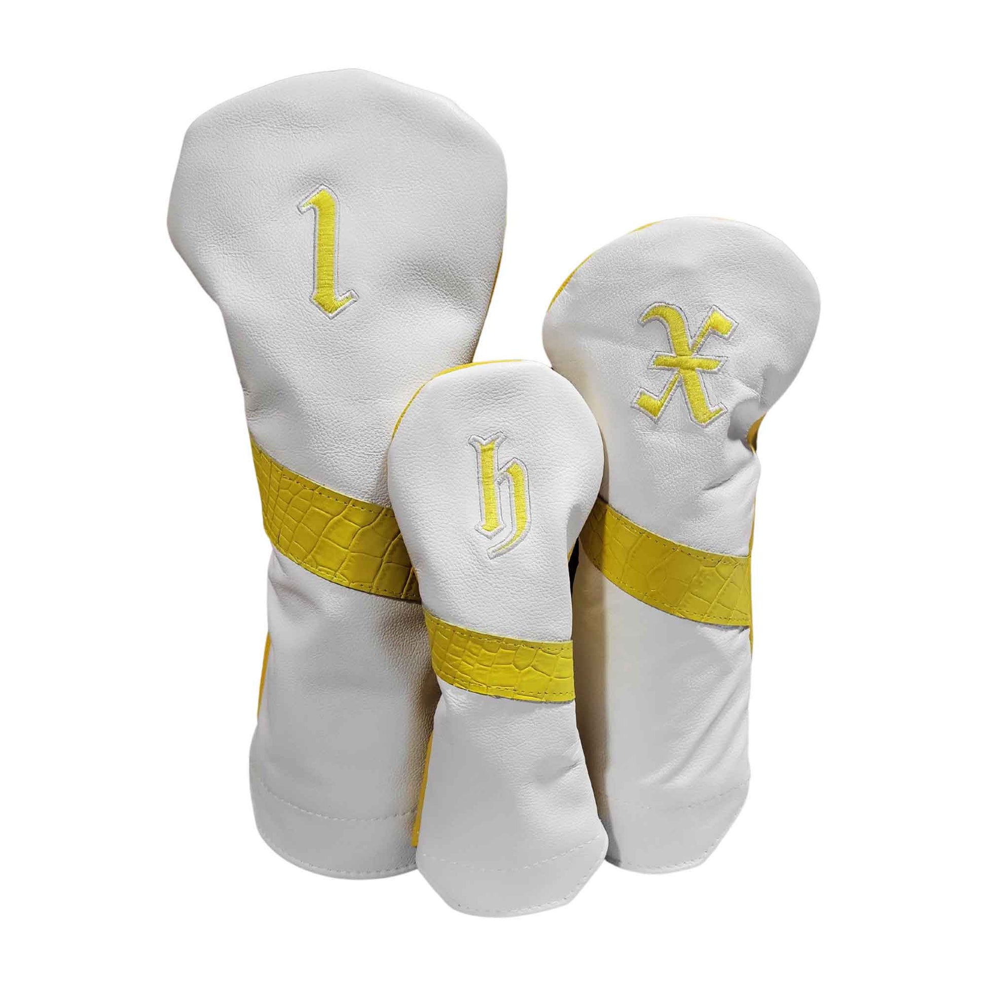 Alligator Stripe Leather Headcovers