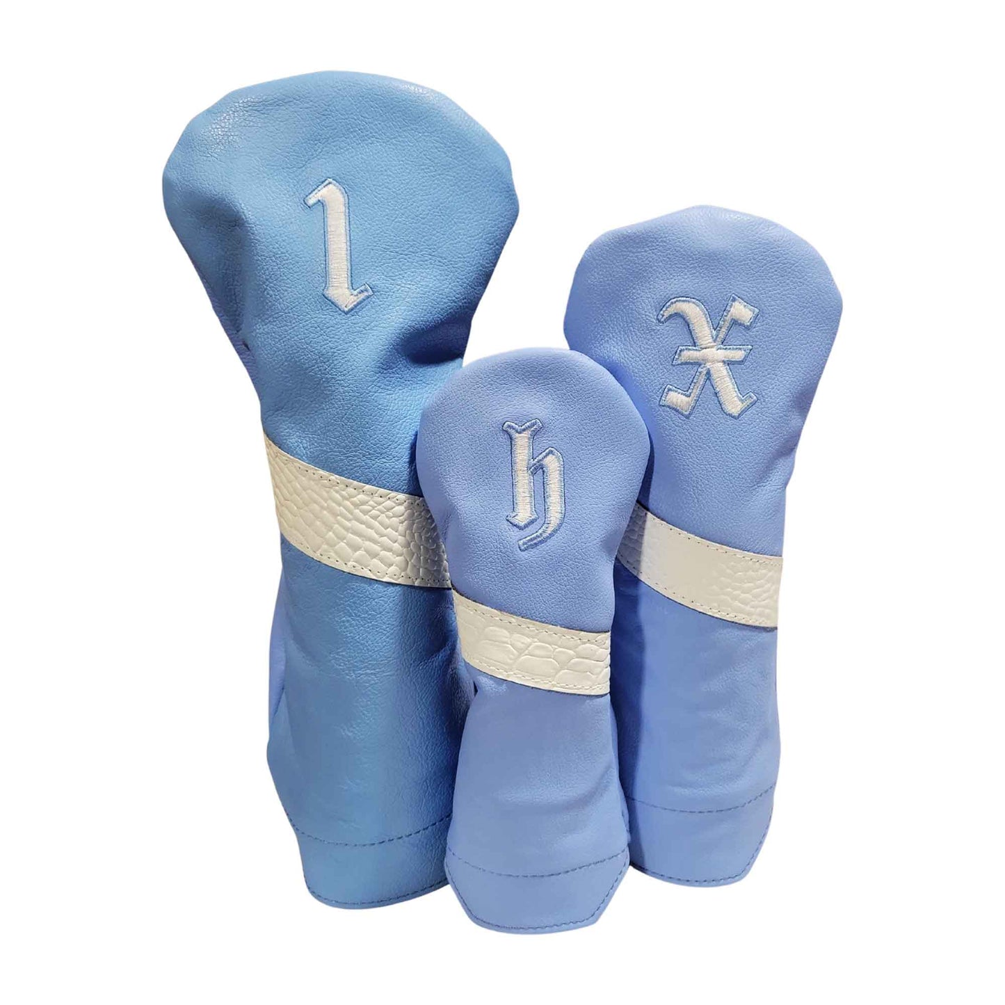 Alligator Stripe Leather Headcovers