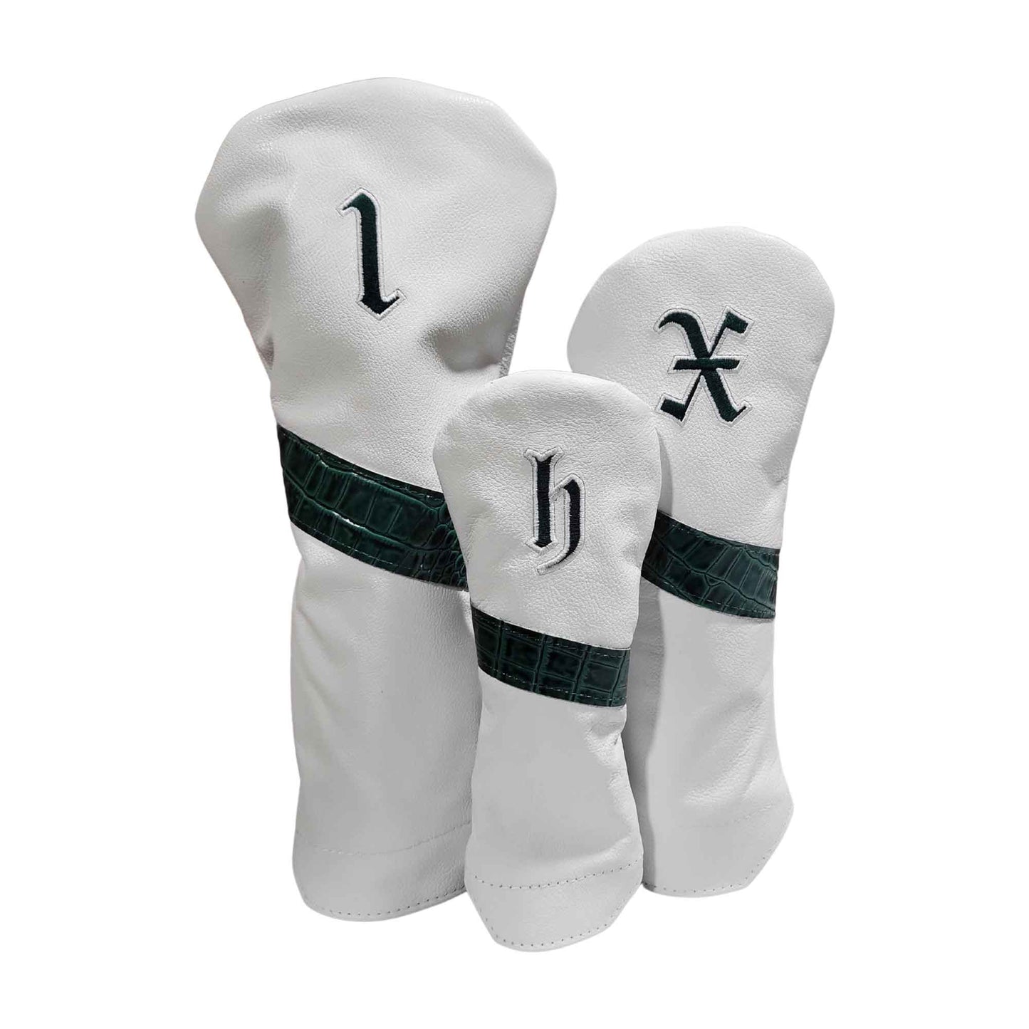 Alligator Stripe Leather Headcovers