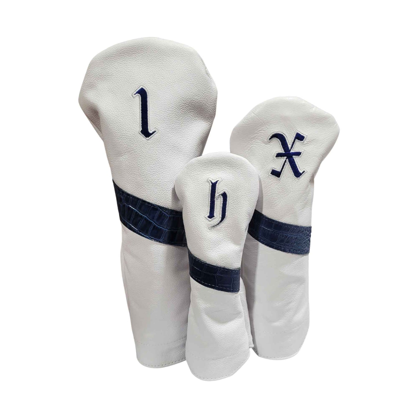 Alligator Stripe Leather Headcovers