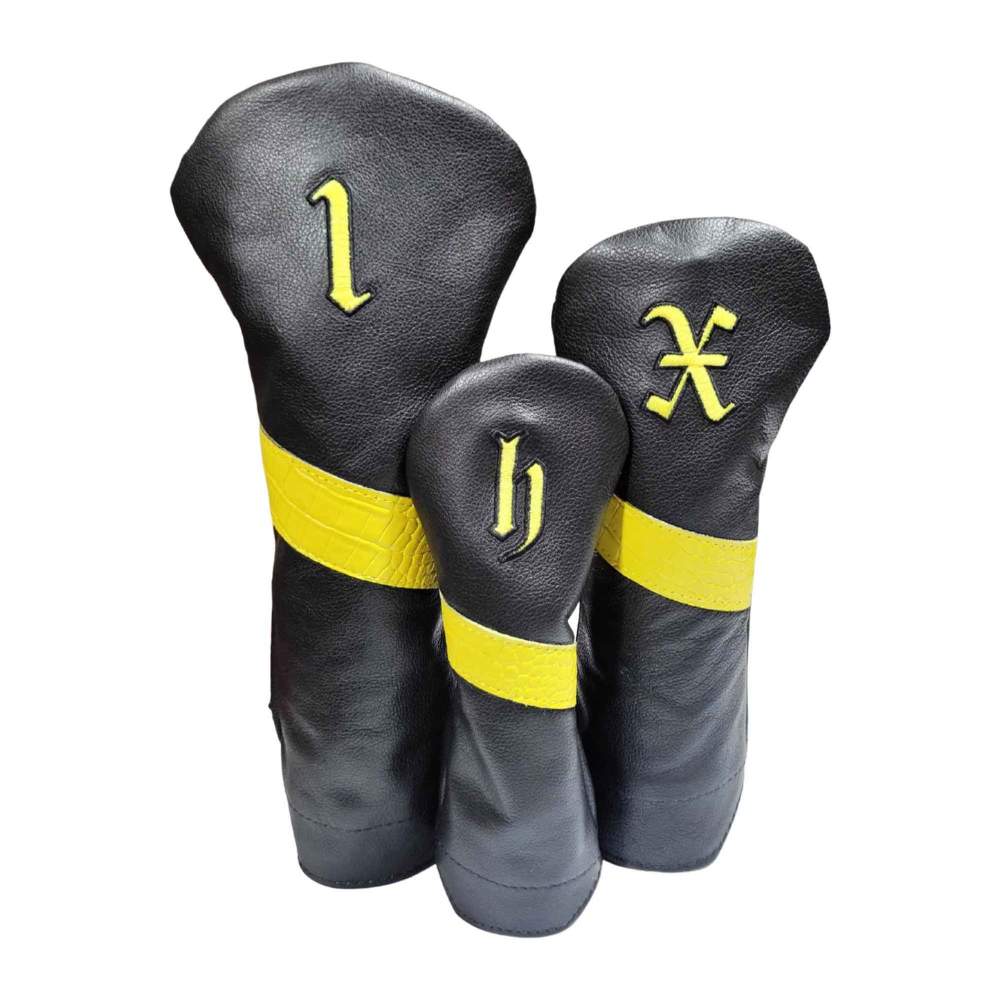 Alligator Stripe Leather Headcovers