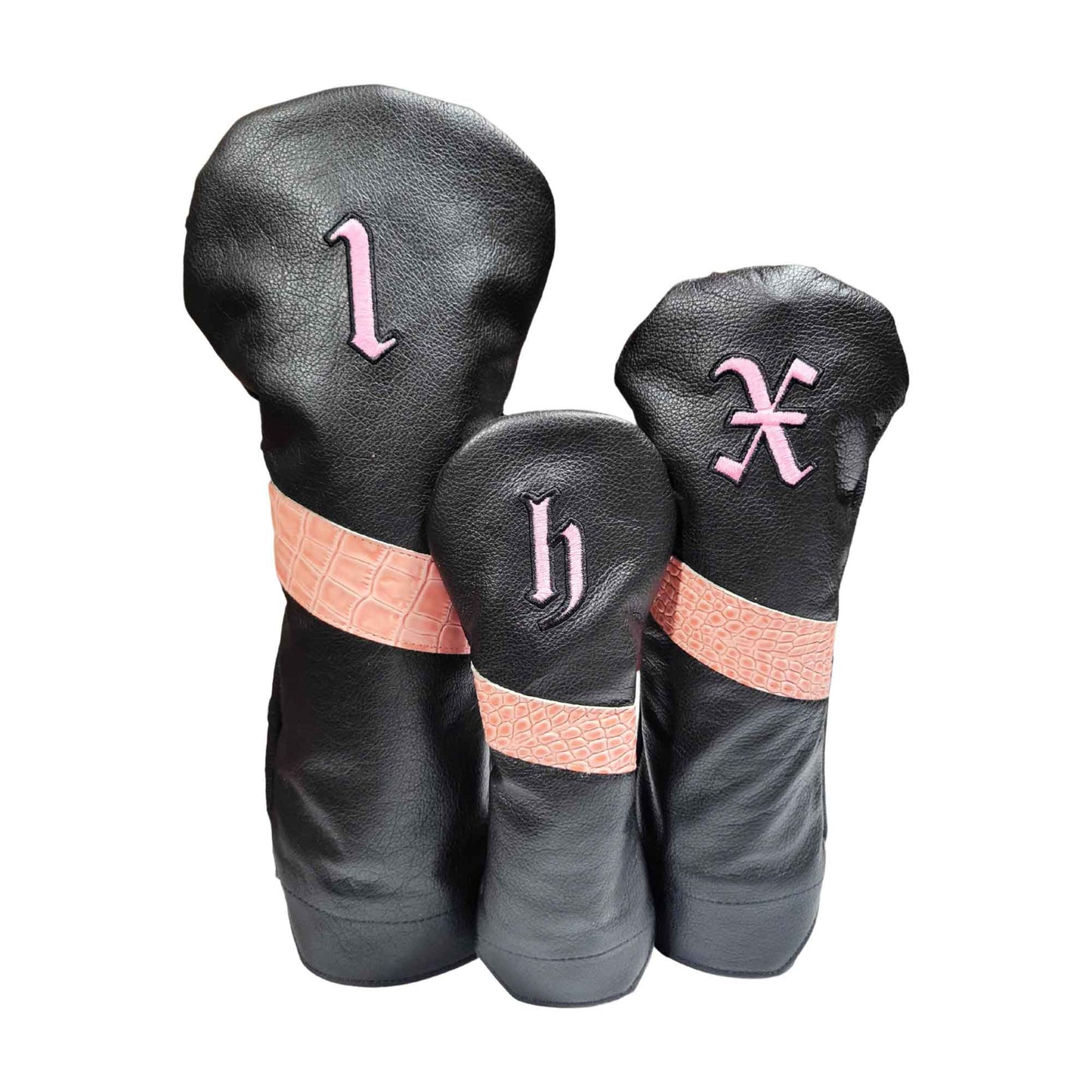 Alligator Stripe Leather Headcovers