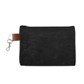 Reef Zip Pouch, Waxed Canvas - Black