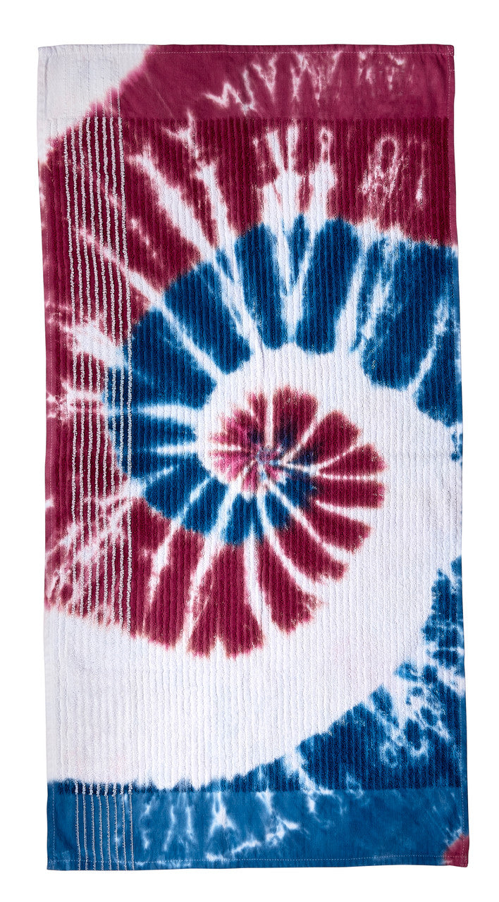 Hand Dyed Tie-Dye Golf Tour Towel