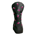Country Club Cocktail Leather Headcovers - Black Driver