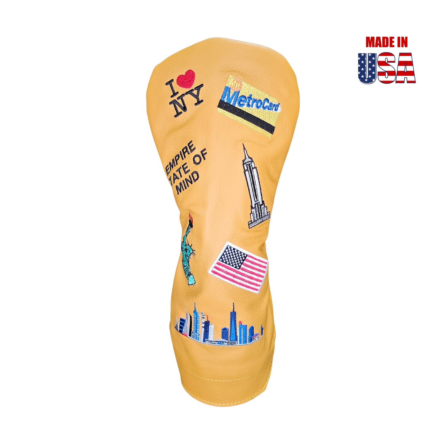 New York Mural Leather Headcovers