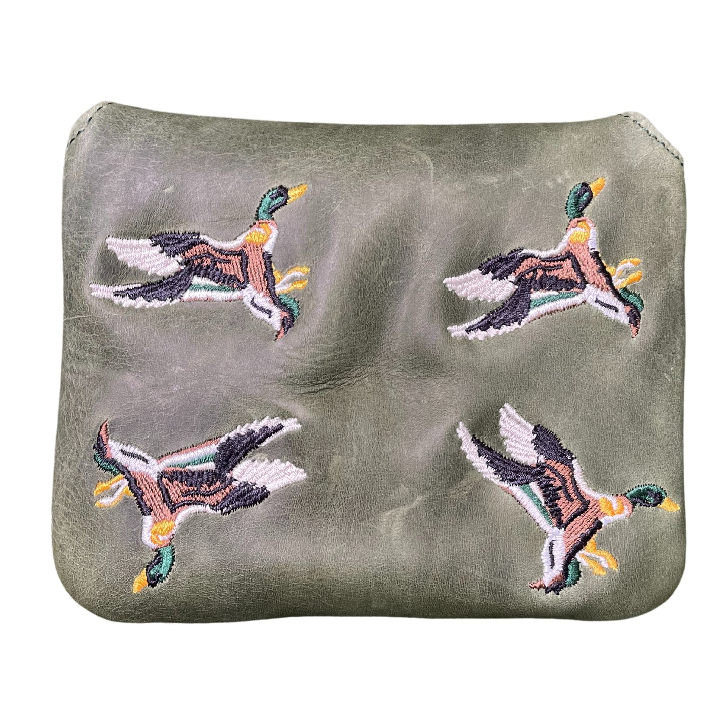 Flying Mallard Pullup Leather Universal Mallet Putter Cover
