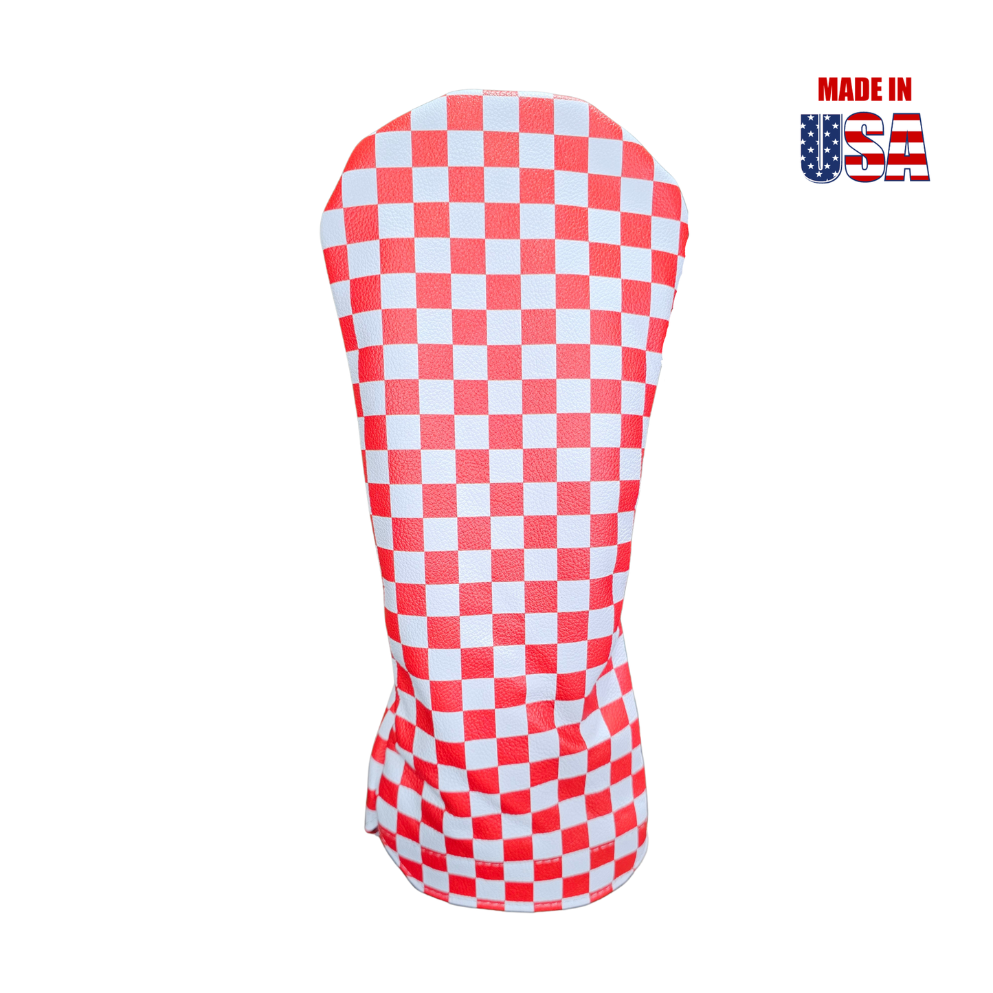 Checkerboard Leather Headcovers