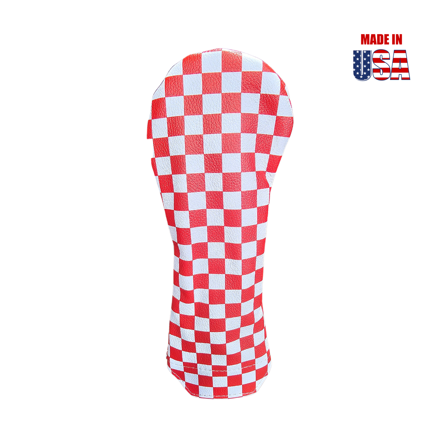 Checkerboard Leather Headcovers