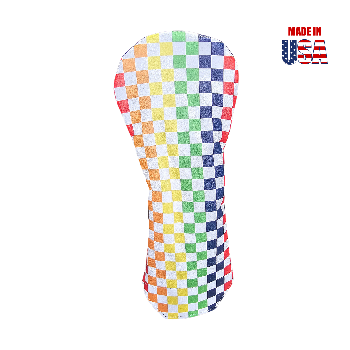 Checkerboard Leather Headcovers