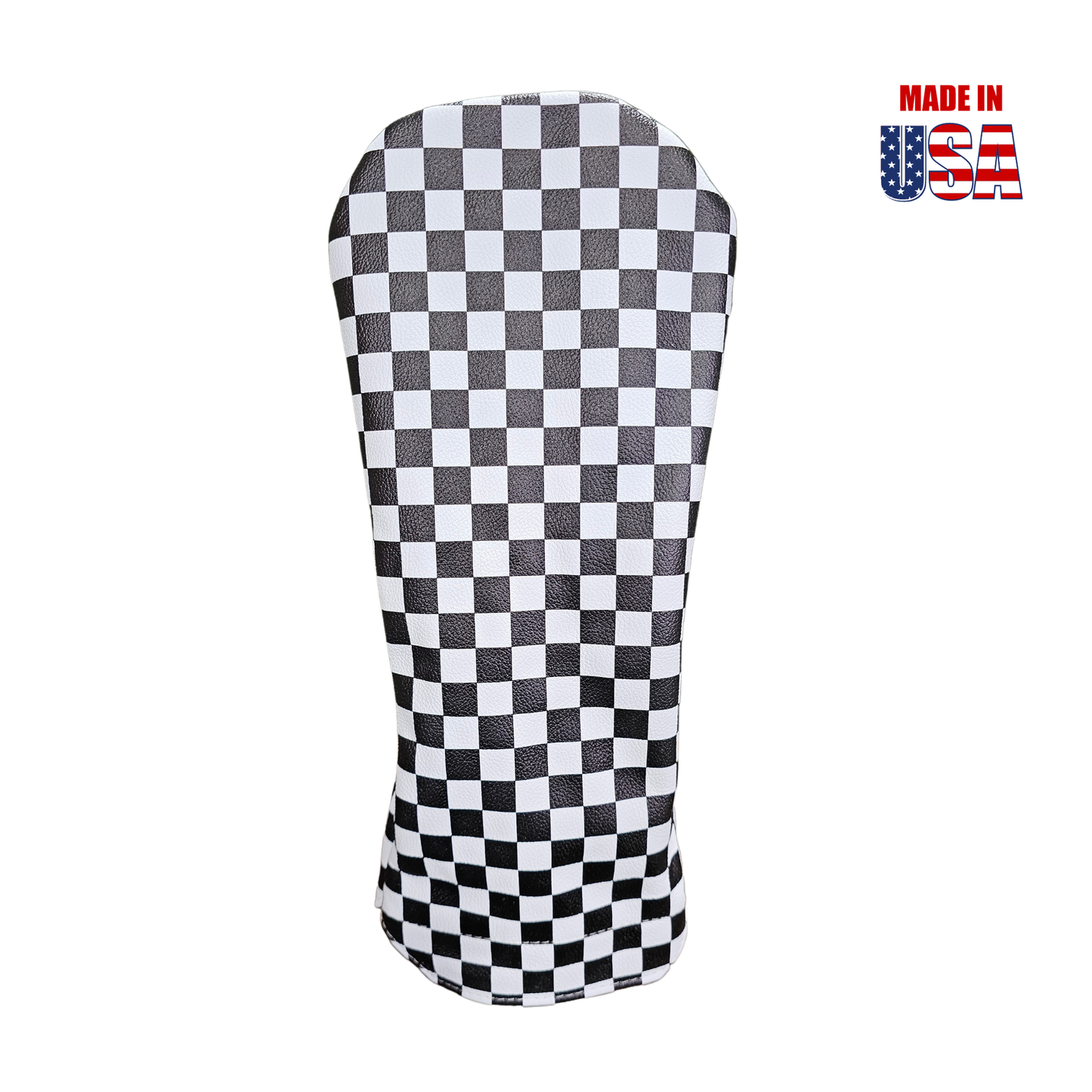 Checkerboard Leather Headcovers