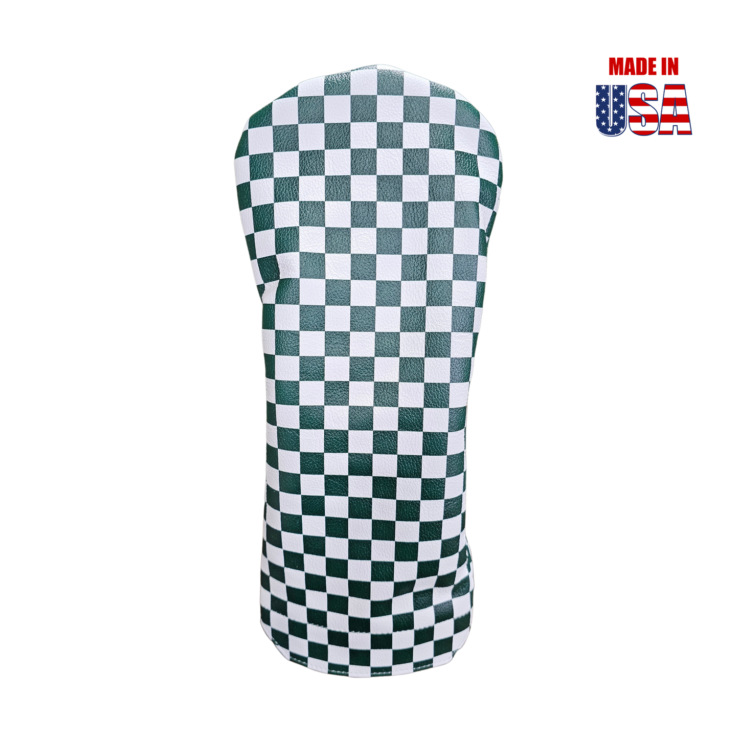 Checkerboard Leather Headcovers