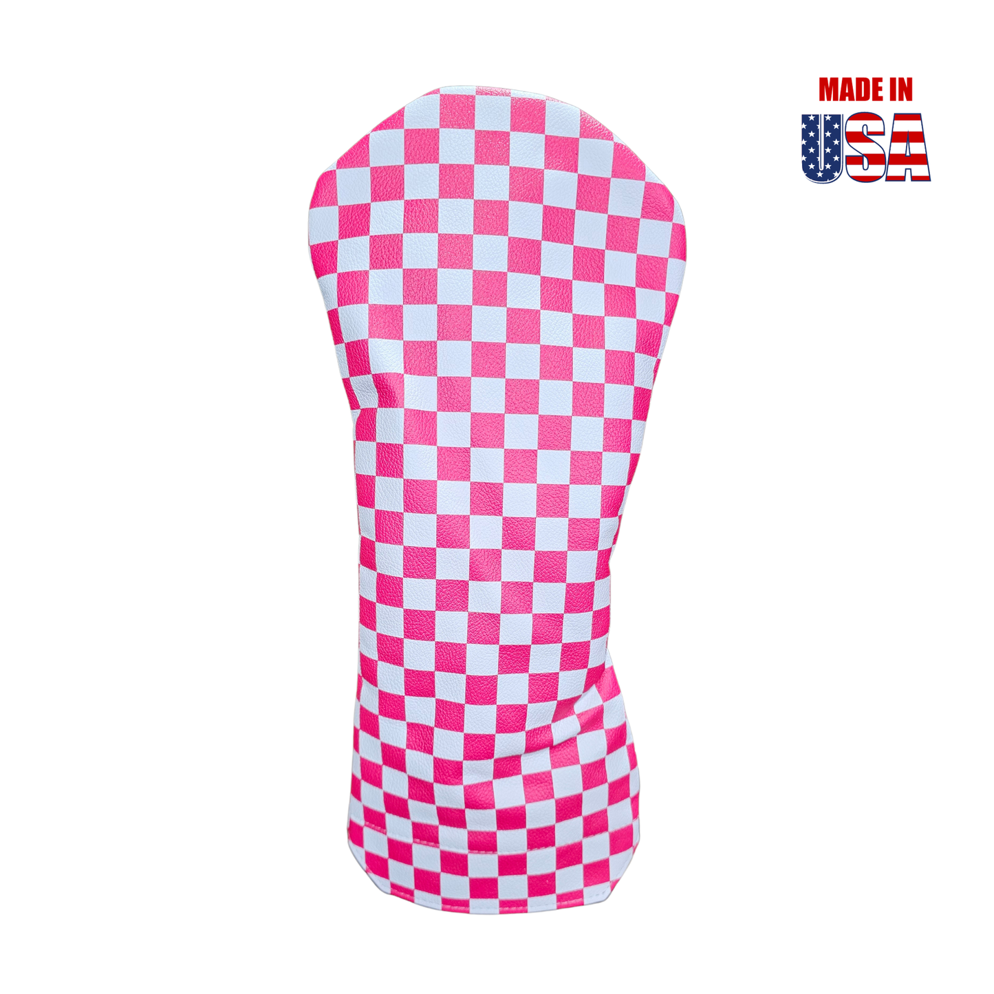 Checkerboard Leather Headcovers