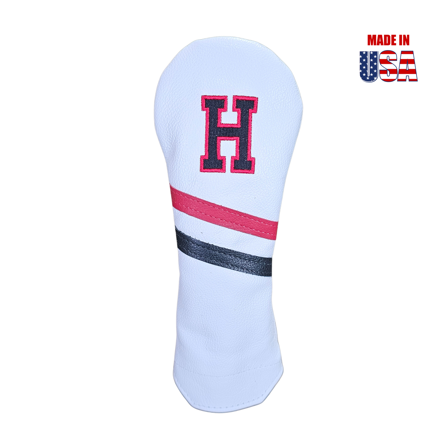 Country Club Two Stripe Leather Headcovers