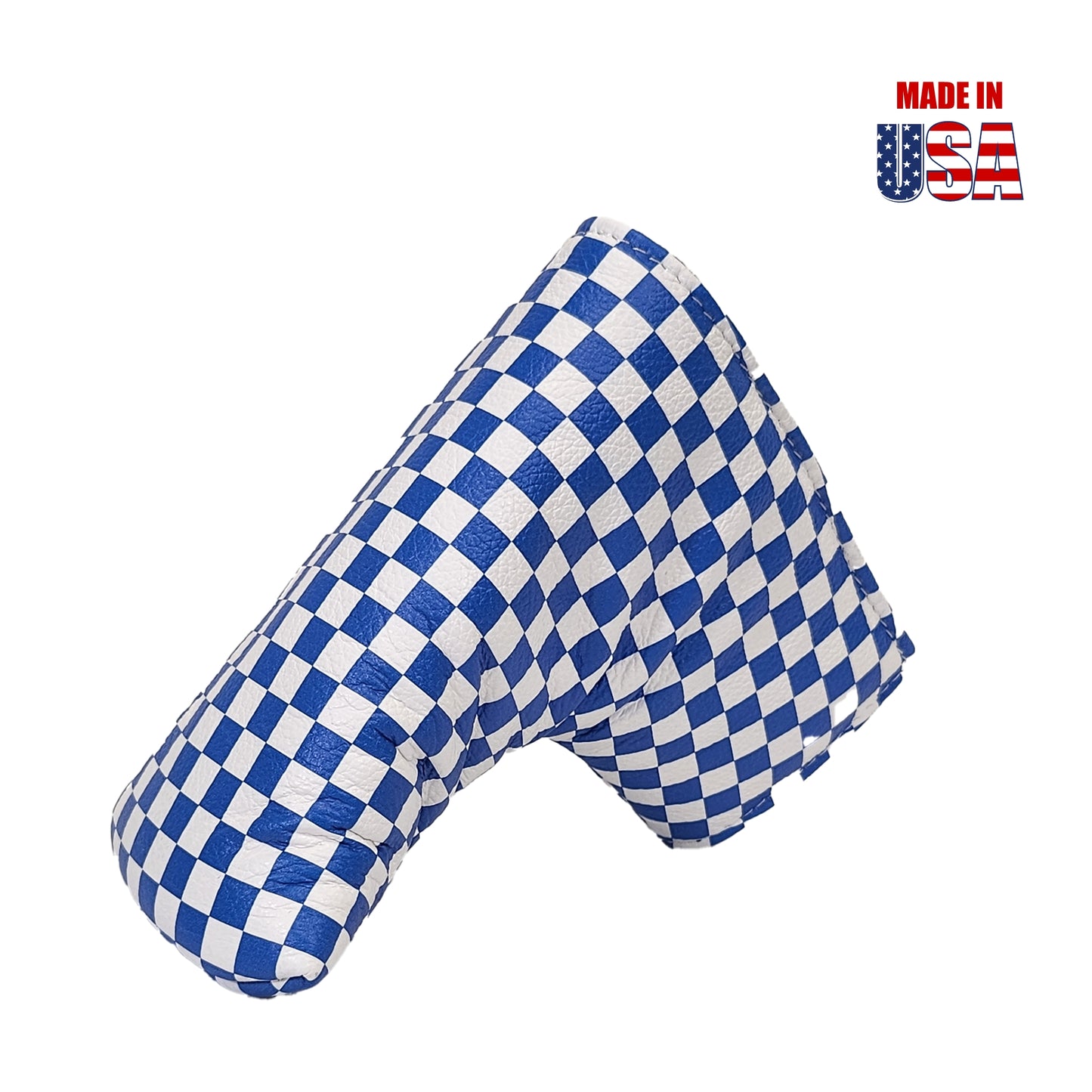 Checkerboard Leather Blade Putter Covers