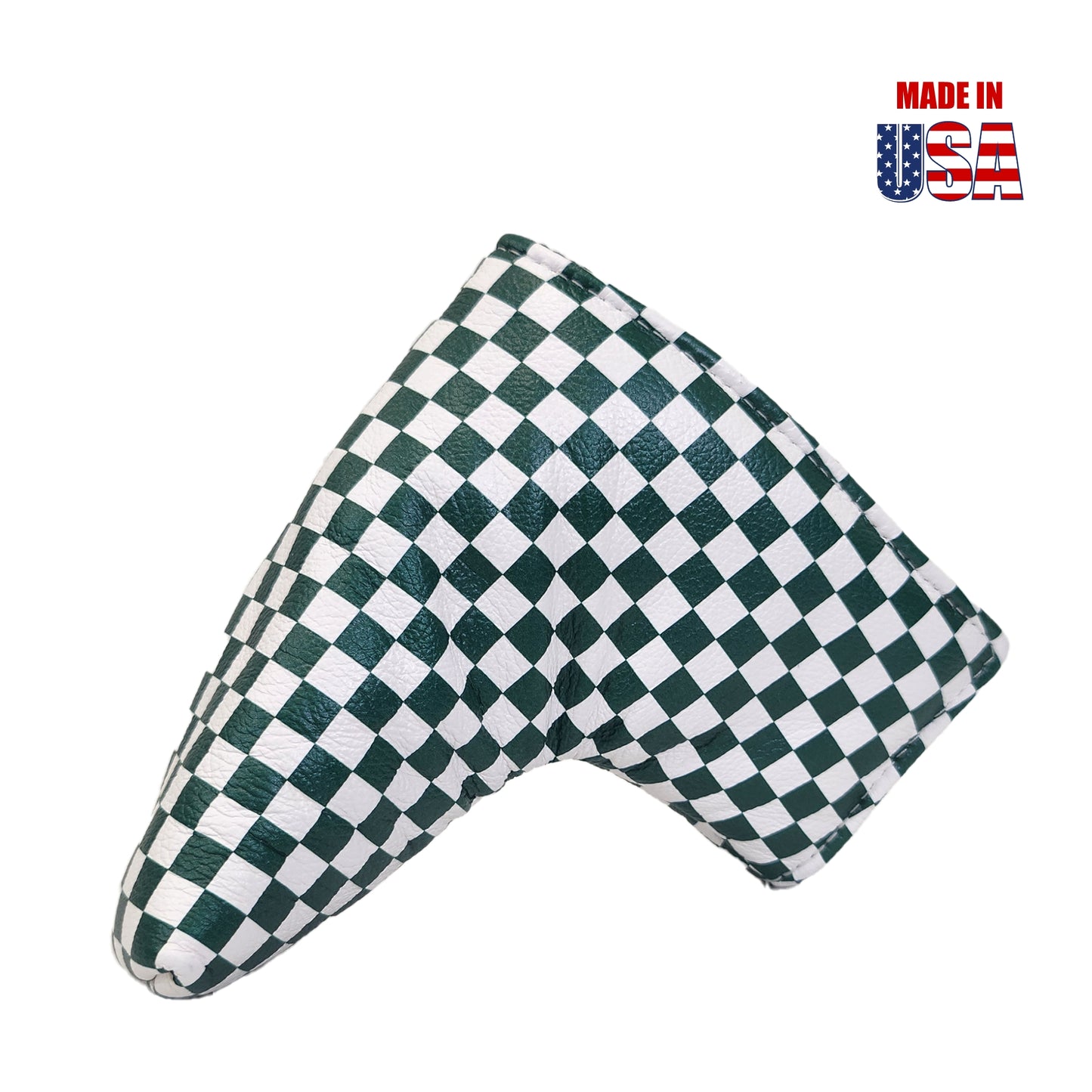 Checkerboard Leather Blade Putter Covers