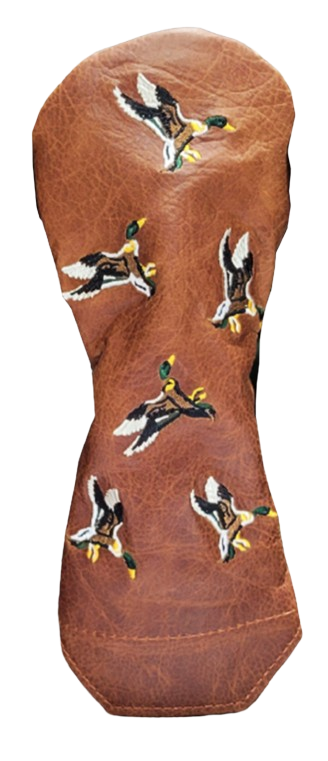 Flying Mallard Ducks Leather Headcovers