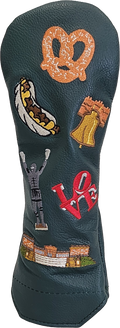 Philadelphia Historical Leather Headcovers - Driver - Dark Green