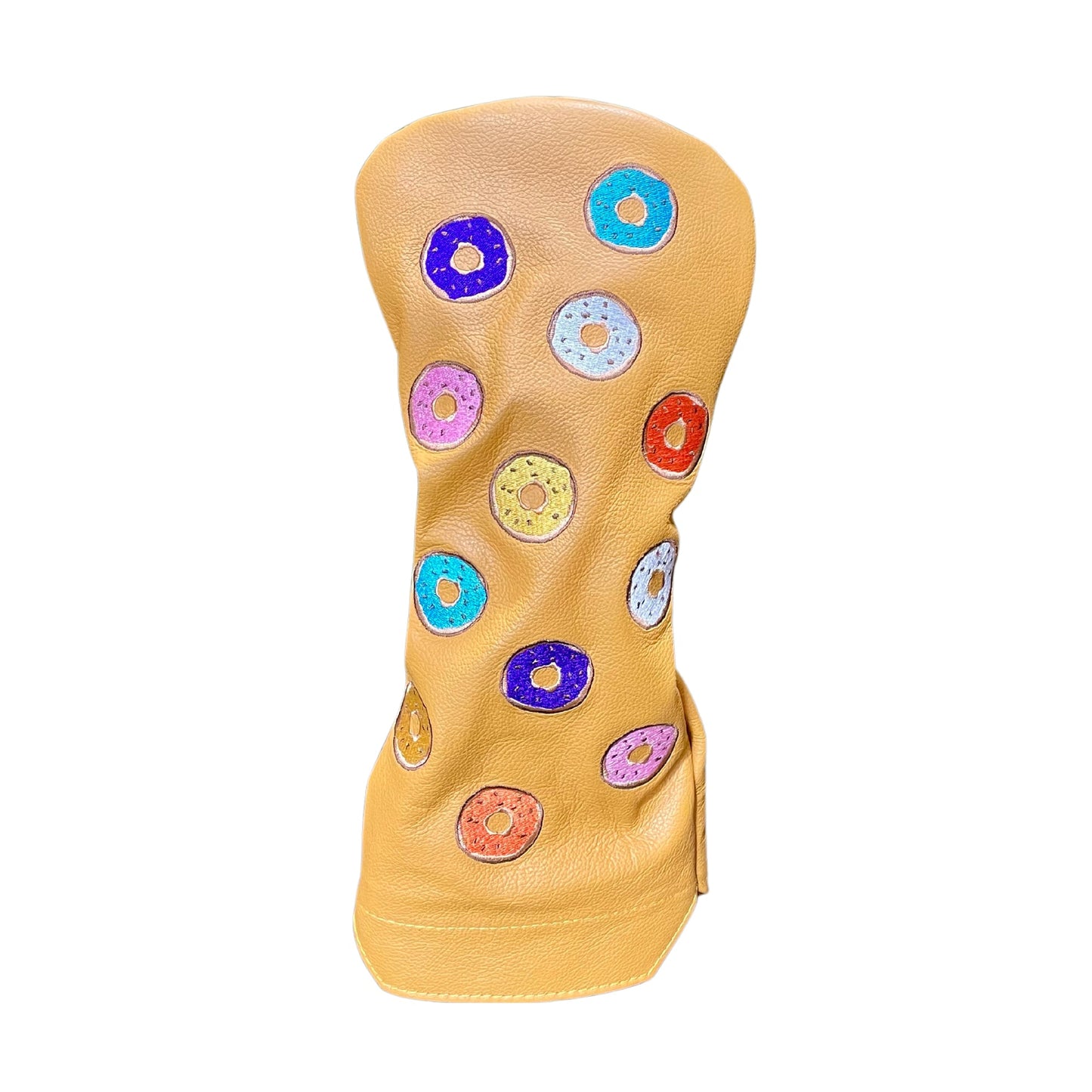 Donut American Leather Headcover - Driver - Classic Gold