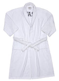 Velour Locker Room Robe - White