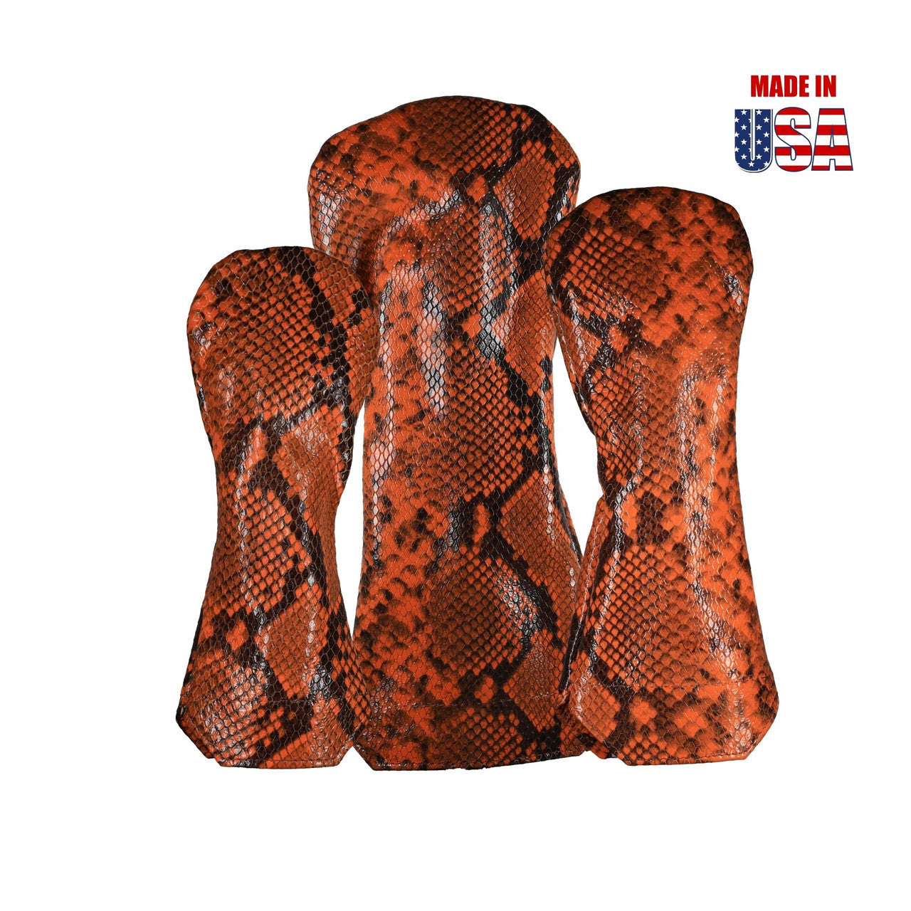 Exotic Snakeskin Leather Headcovers mango 1