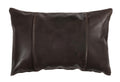 Colombian Leather Pillows - Cafe