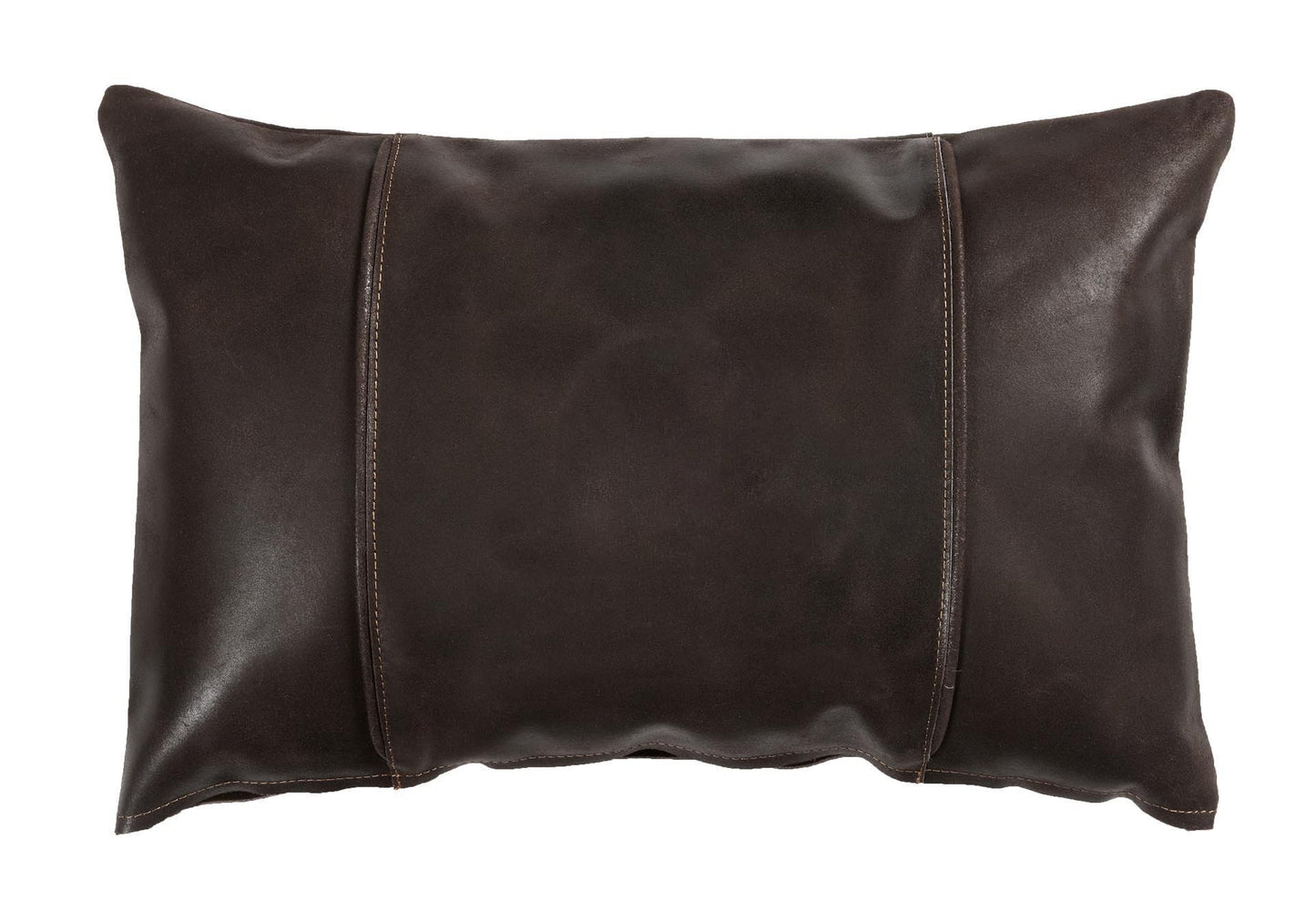 Colombian Leather Pillows - Cafe