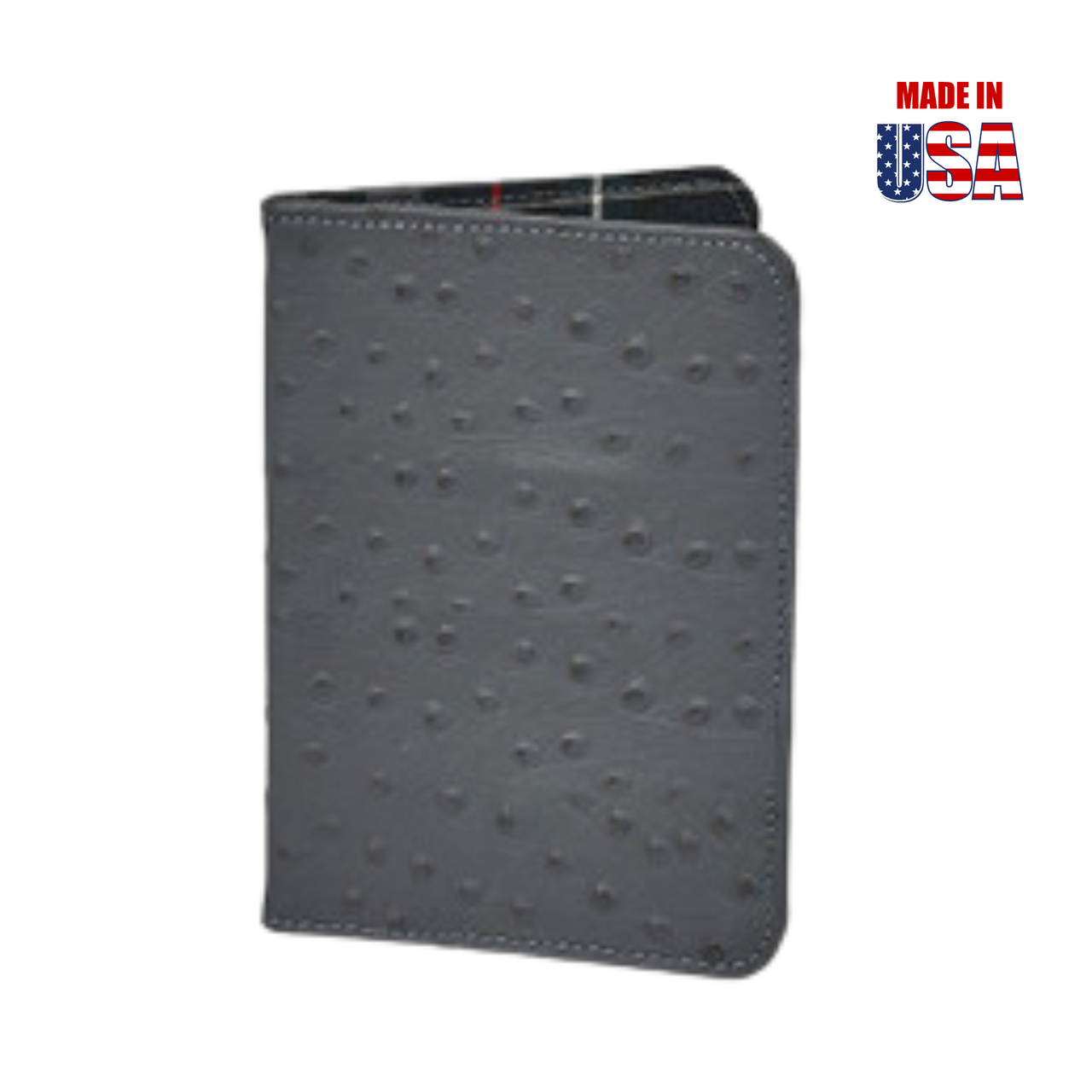 Grey Ostrich Print Classic Scorecard Holder