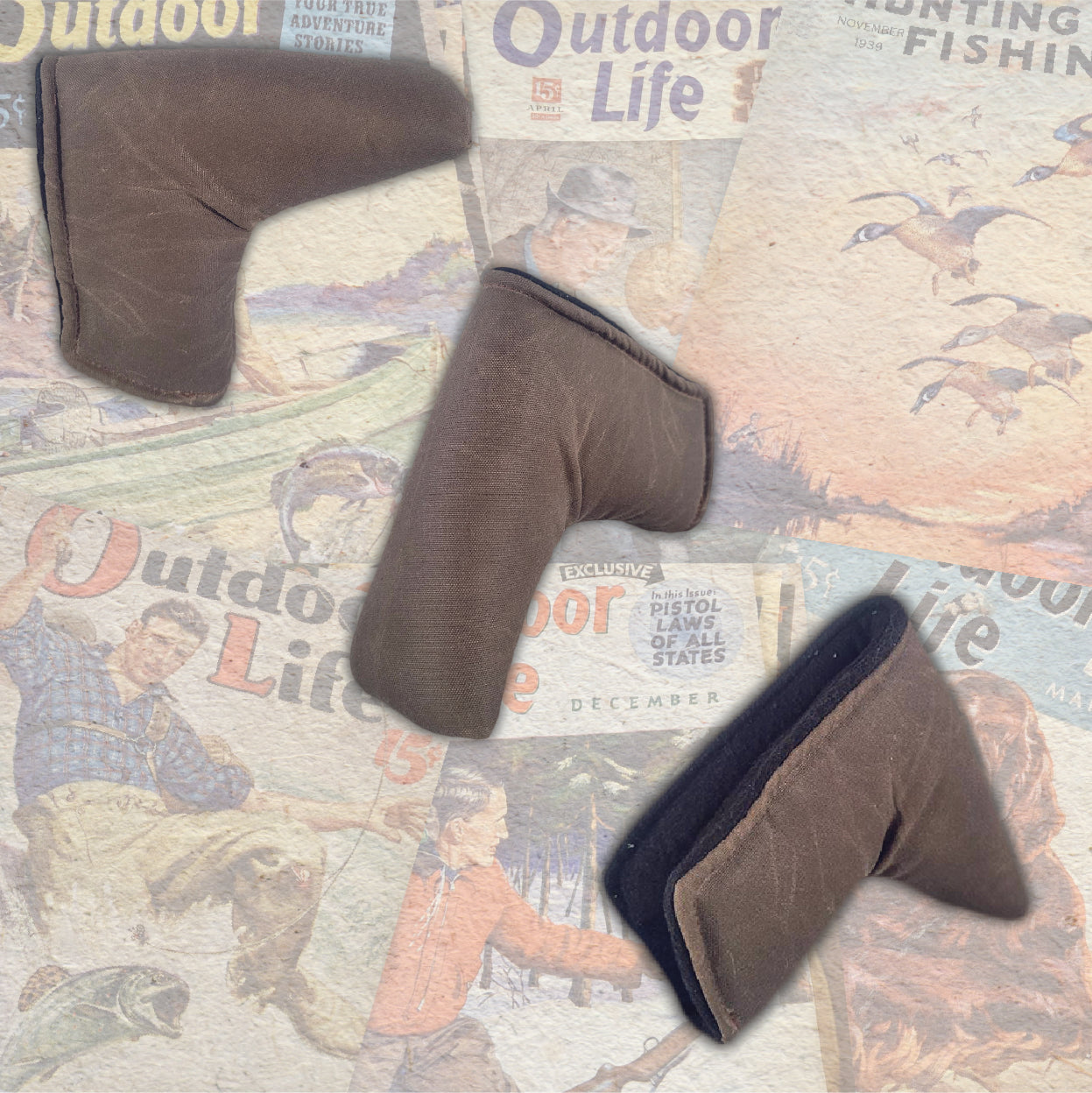 Wax Canvas Putter Headcover