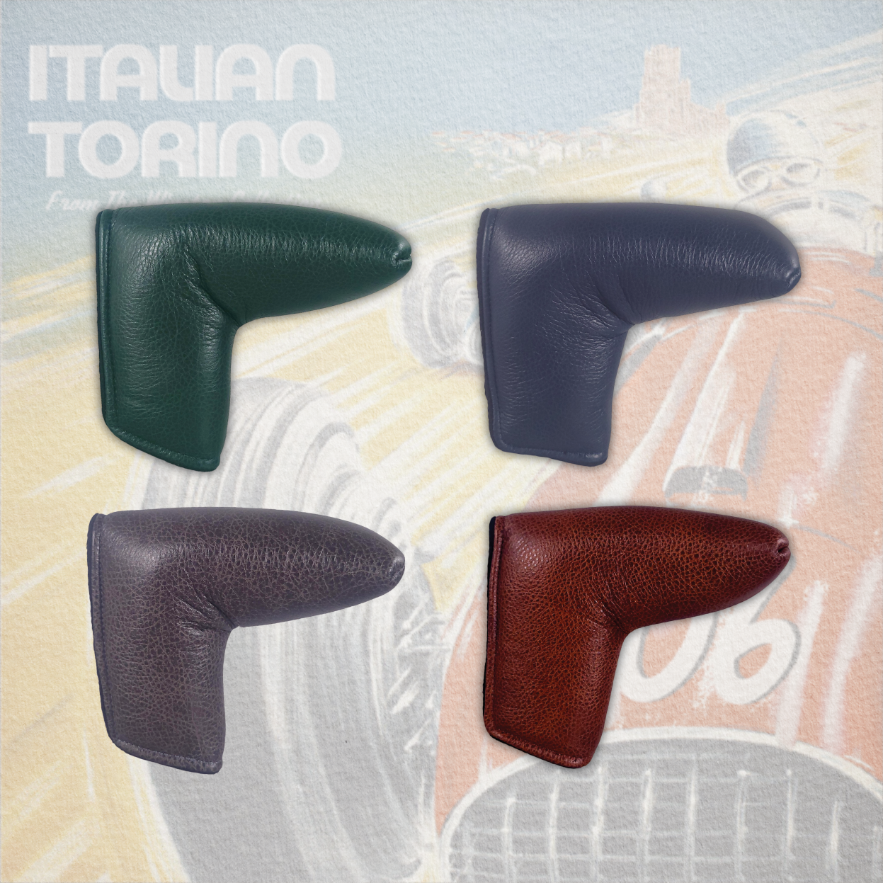 Italian Torino Leather Putter Headcover - Winston Collection