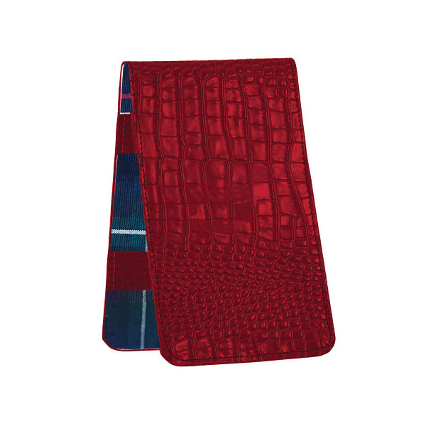 Yardage Book and Scorecard Holder, Gator Leather