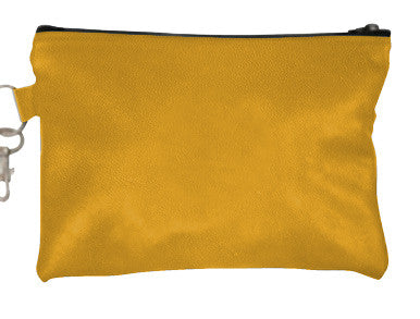 Classic Gold American Leather Golf Reef Zip Pouch