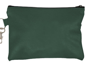 Dark Green American Leather Golf Reef Zip Pouch