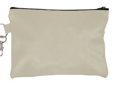 Egg Shell American Leather Golf Reef Zip Pouch