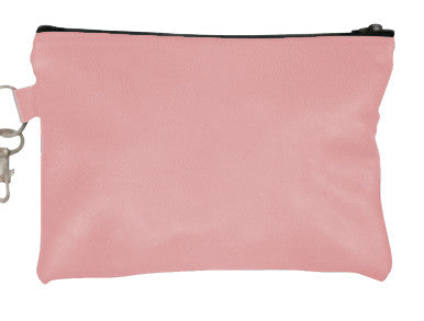 Pink American Leather Golf Reef Zip Pouch